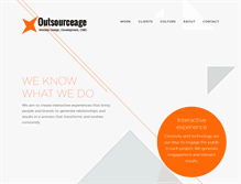 Tablet Screenshot of outsourceage.com